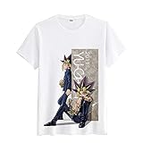 Yu-Gi-Oh Sommer Loose Rundhals Einfarbig Bedruckt Kurzarm für Männer und Frauen Casual T-Shirt Ob