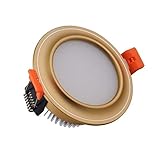 GYZLZZB 3w5w7w12w Einbaudeckenstrahler Aisle Studie Deckenverkleidung Lampe Dekorative Deckenverkleidung-Licht Wohnzimmer Büro Store Energy Saving A ++ (Color : Warm light)