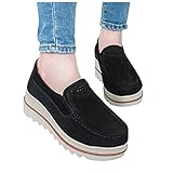 Dasongff Laufschuhe Herren Damen Große Größe Sportschuhe Turnschuhe Slip-on Sneaker Gewebte Sohle Plateau mit Keilabsatz Joggingschuhe Leicht Rutschfeste Schuhe F