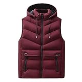 Hffan Ärmellose Jacke Männer,Herrenmode Frühling Und Herbst Blue Fashion Classic Casual Solide Warme Kapuze Dicke Mantel Sweatshirt Pullover Herren Herbst Wintermantel Outdoorjack