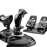 Thrustmaster T.Flight Full Kit X: Komplettes Flugsimulations-Kit, Joystick und abnehmbarer Schubhebel, Seitenruderpedale mit Gleitschienen, Kompatibel mit Xbox Series X|S, Xbox One und PC