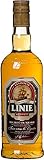 Linie Aquavit Lysholm Double Cask - MADEIRA - Norwegen 0,7 Liter + Schiefer Glasuntersetzer eckig ca. 9,5 cm D