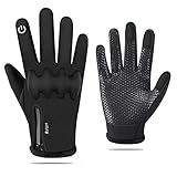 Handschuhe Herren Damen Touchscreen Winter Anti-Rutsch Handschuhe Thermohandschuhe Fahrradhandschuhe Winterhandschuhe Outdoor Sport Laufen Handschuhe Warme Winddichte (Size : XL)