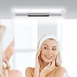 LED Spiegelleuchte Badezimmer, Kohree 50 cm Bad Spiegellampe 6000K 12W 1000LM Badlampe Badleuchte Wandbeleuchtung Wandleuchte Led Schminklicht für Spiegelschrank, IP44 Wasserdichte Neutralweiß 220V