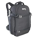 EVOC CP 35l Outdoor Kamerarucksack professioneller Fotorucksack für Fotoequipment (Gepolstert, ergonomisches Tragesystem, Gurtsystem für Eisäxte, Ski, Snowboard oder Stativ), Schw