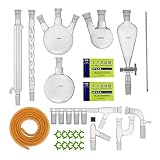 29pcs Ätherisches Öl Familie Destillation Chemie Labor Glaswaren 1000ml Laborglas Set Für Organische Chemie Laborkondensator Grundlegende Laborgeräte Für Die Destillation Separation Purification Sy