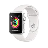 Apple Watch Series 3 (GPS, 42mm) Aluminiumgehäuse Silber - Sportarmband Weiß