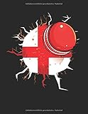 England Englische Kricket Flagge Heimat Sport: A4+ Softcover 120 beschreibbare karierte Seiten | 22 x 28 cm (8,5x11 Zoll)