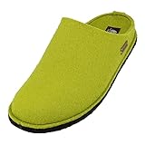 HAFLINGER Flair Soft Filzpantoffeln aus Wollfilz Hausschuh Pistazie, Gr. 44