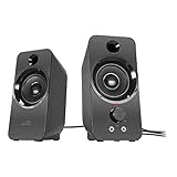 SPEEDLINK Daroc Stereo Speaker - PC Lautsprecher (Anschluss für Kopfhörer - Anschluss über 2 Klinkenstecker - 2m Kabellänge), schw