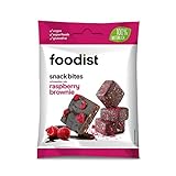 Foodist Snack Bite Raspberry Brownie mit Dattelbasis, Fruchtriegel ohne Zucker-Zusatz, 100 % dunkle Schokolade, vegan, glutenfrei im 10er Pack - Köstlich für zwischendurch (10 x 55g)