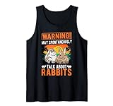 Warning! May spontaneously talk about Rabbits Hase Kaninchen Tank Top