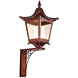 DKOUPTO Mode schmiedeeiserne Wandlampe, Retro-Wandlampe im europäischen Stil im Freien wasserdichte Villa im Freien Hofbeleuchtung Gartenwandlampe Retro-Außenbeleuchtung Gehweg Balk