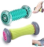 Massagerolle Fußmassage Muscle Roller Stick Hand und Fuß Massage Roller Set 2er Manuelle Fußmassageroller Kleine Faszien Foot Massager Fussmassagegerät für Fuß