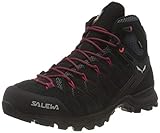 Salewa Damen WS Alp Mate Mid WP Trekking- & Wanderstiefel, Black Out/Virtual Pink, 38 EU