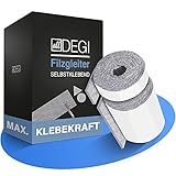 ALLDEGI® Filzgleiter selbstklebend [2er Set] - stark haftende Filzstreifen - Filzband selbstklebend - 5mm dicke Möbelgleiter - Möbelgleiter filz - Filzsteifen - F