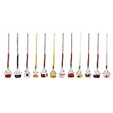 ABOOFAN Schlüsselanhänger mit Glückskatze, Maneki Neko, japanische Beckoning-Katze, Schlüsselanhänger, Fengshui, gute Gesundheit, Maskottchen vermeiden Bö