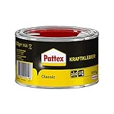 Pattex 1419336 Kraftkleber Classic, extrem starker Kleber für höchste Festigkeit, Alleskleber für den universellen Einsatz, hochwärmefester Klebstoff, 1 x 300g