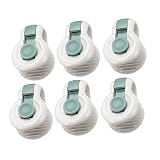 Bettdeckenhalter Clips Bettdeckenbezug-Clips Quilt Clips Bettdecken-Clips Bettbezugclips Prevent Bunching Shifting Nadelfreier Anti-Shift Druckschnalle zum Verriegeln 30 mm Dicke- Grün, 6 Stück