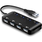 Airel Multiport USB 3.0 Hub Multistecker Adapter Computer / PS5 etc. Schnelle Übertragung 4 Ports 3.0 + Micro USB