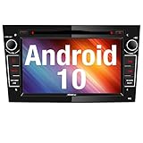 Vanku Android 10 Autoradio für Opel Radio mit Navi CD DVD Player Unterstützt Qualcomm Bluetooth 5.0 DAB+ WiFi 4G Android Auto 7 Zoll Bildschrim Schw