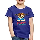 Spreadshirt Pippi Langstrumpf Logo Kinder Premium T-Shirt, 98-104, Königsb