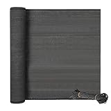 EUGAD Zaunblende Maschendrahtzaun Tennisblende 1x10m mit 24m Seil, aus robustem HDPE Schattiernetz mit Schattierwert 70%,Balkon Sichtschutz Windschutz Staubschutz Sonnenschutz,