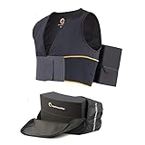 Nachtwaechter Anti-Schnarch-Set - Schnarchen einfach abtrainieren - Schlafweste mit Reisetasche, schwarz, Gr. XL/XXL