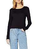 True Religion Damen Longsleeve Tshirt T-Shirt, SCHWARZ, XS