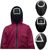 NSYWBZB Game Kostüm Requisiten, Spiel Gesichtsabdeckungs Requisiten, Kostüm Requisiten, 2021 TV Cosplay Maskerade Zubehör für Kinder Erwachsene Viereck/dreieck/R