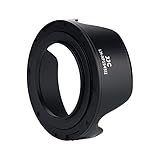 JJC Gegenlichtblende für Fujifilm XC 15–45 mm F3.5–5.6 OIS PZ Objektiv & Fujifilm XF 18 mm f/2 R Objektiv – kompatibel mit Ф52 mm Filter + Objektivdeckel, DSLR-Kamera-Fotog