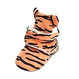 Vuncio Krabbelschuhe Baby Jungen Mädchen rutschfest Weiche Sohle Hausschuhe Gestreift Stiefel Kleinkind Winter Plüsch Wärme Schuhe Taufe Schuhe L