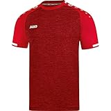 JAKO Herren Trikot Prestige KA, rot meliert/weiß, M, 4209