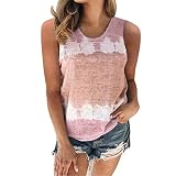 YANGQI Crop Top Damen Elegant Lange Lockere ärmelloses Top Mit Rundhalsausschnitt Im Retro-Stil Y2k Verblasstes Lässiges Ob