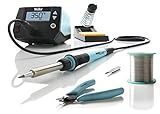 Weller Professional T0053298390 WE 1010 Education Kit (T0053298399) 70 W/230 V Digital 1-Kanal-Lötstation mit 2 Lötspitzen, Seitenschneider und Lotdraht, Temperaturbereich 100°C – 450°C, B