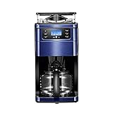 ZZABC KFJJYDQ Drip Kaffeemaschine, Grind und Brew Kaffeevollautomat mit Built-In Burr WiFi Automatische Filterkaffeemaschine Kaffeemü