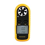 Weikeya Windgeschwindigkeitsmesser, Windmesser Anemometer Tragbar Digital für Outdoor I