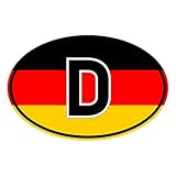 Generisch Aufkleber Länderkennzeichen Deutschland | Sticker | Flagge | PKW | Auto | Autoaufkleb