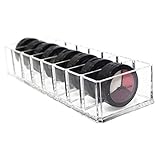 Make Up Organizer Acryl Schubladen Kosmetik Aufbewahrung Organizer Große Halter Cosmetic Make-Up Schmuck-Box Klar für Lidschatten Gesichtspuder Nagellack Lippenstift Transparente 10x3,5x2 Zoll 8 Z