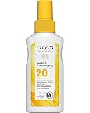 lavera Sensitiv Sonnenspray LSF 20 • Sonnenschutz • Lichtschutzfaktor 20 • Naturkosmetik • vegan • zertifiziert • 100