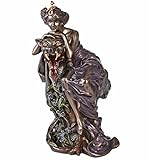 Die Schöne und das Biest Skulptur im Jugendstil Mucha Art Nouvea Figur Sezessionstil AN10326A4 Palazzo Exk