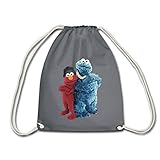 Spreadshirt Sesamstraße Gangster Krümelmonster & Elmo Turnbeutel, G