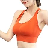 OUAPPA Sport BH Damen Running Stoßfester Unterwäsche Training Yoga Joggen Bralette Tops Atmungsaktiv Komfort Ohne Bügel Crop Dessous Stretch Nahtlose Bustier Alltagsunterwäsche(A Schwarz,XXL)