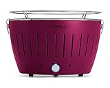 LotusGrill G-LI-34 Holzkohlengrill Serie 340, Pflaumenlila, 35 x 26 x 23,4