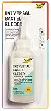 folia 55021 - Universal Bastelkleber transparent, 80 ml, starker Halt, sauberes Arb