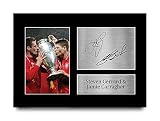 HWC Trading A4 Steven Gerrard & Jamie Carragher Liverpool Gifts gedrucktes Autogramm für Fans und Fans – A4