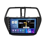 ADMLZQQ Android 10 Autoradio Mit Navi Radio GPS Navigation Für Suzuki S-Cross 2012-2016 Auto Radio Rückfahrkamera Lenkradsteuerung WiFi Bluetooth FM USB Spiegelverbindung,M500