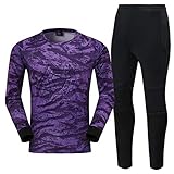 YEYP Torwarttrikot,Unisex Hyper Torwarttrikot,Lauf Basketball Jogging Sport Unterhemd T-Shirt Crewneck,Purple-3XL