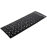 CHICIRIS Tastaturaufkleber, Sprachtastaturen Aufkleber Staubdicht für Notebook für 10 Zoll bis 17 Zoll Laptop für Desktop