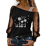 T Shirt Knoten Lange Tshirts Damen Locker Weisse Bluse Damen Langes Tshirt Damen Damen Hemd Tops Damen Sommer Shirt Teenager Mode Rote Bluse(B4 - Black, Large)